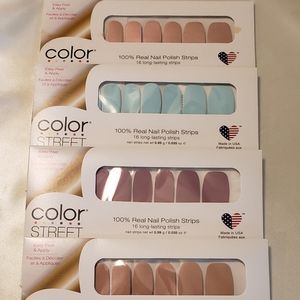 4 packs Color Street nail wraps